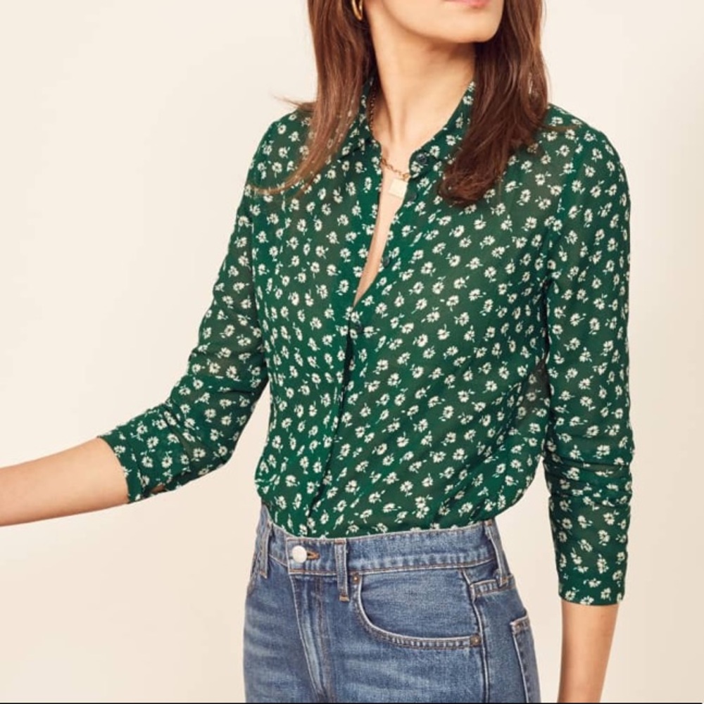 Reformation Violet Top